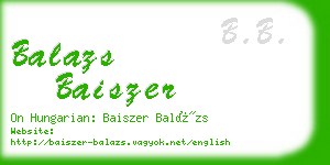 balazs baiszer business card